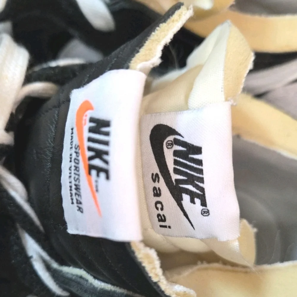 Nike Sacai x Blazer Low 'Black Patent' Men's Size 10 ( EUC ) - Picture 8 of 11